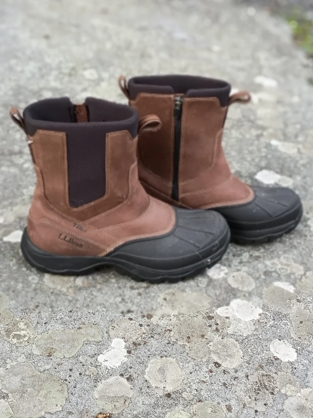 L.L. Bean Brown and Black Men's Rain & Snow Boots